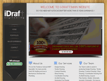 Tablet Screenshot of i-draftsman.com
